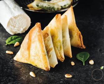 samossas épinards et chèvre