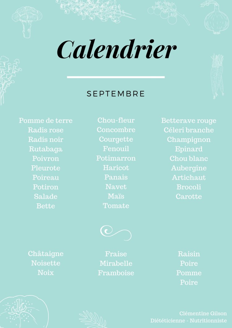 • FRUITS ET LEGUMES septembre •